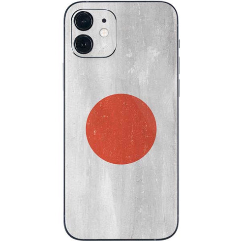 Japanese Flag Distressed iPhone 12 Mini Skin